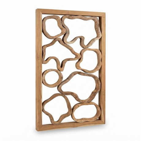 Teak Wall Art - Jeli — studio view