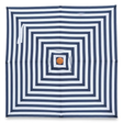 Replacement Canopy for 2m Aluminium Umbrella - Navy and White Stripe — studio view