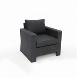 Banksia Armchair - Black Charcoal — studio view