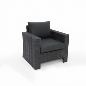 Banksia Armchair - Black Charcoal — studio view