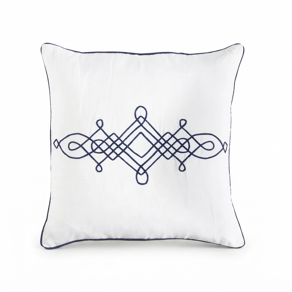 Linen Cape Code -   Indoor Cushion (50 x 50) — studio view