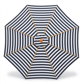 Replacement Canopy for 3m Bamboo Umbrella - Black and White Stripe — studio view
