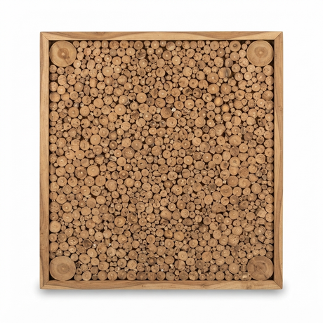 Teak Wall Art - Stellar — studio view