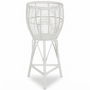 Amiri Rattan Planter Stand - Large — studio view
