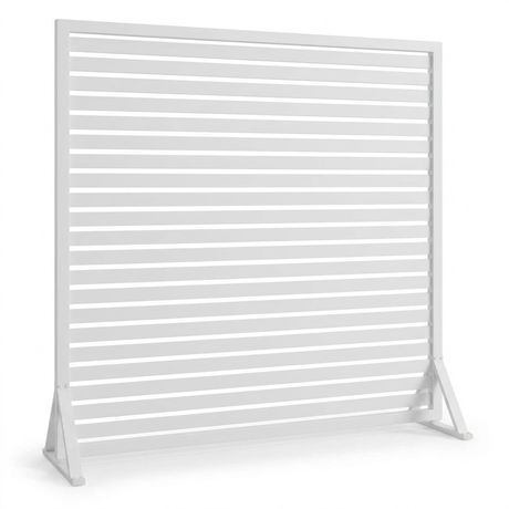 Privacy Screen 180cm x 183cm - White — studio view