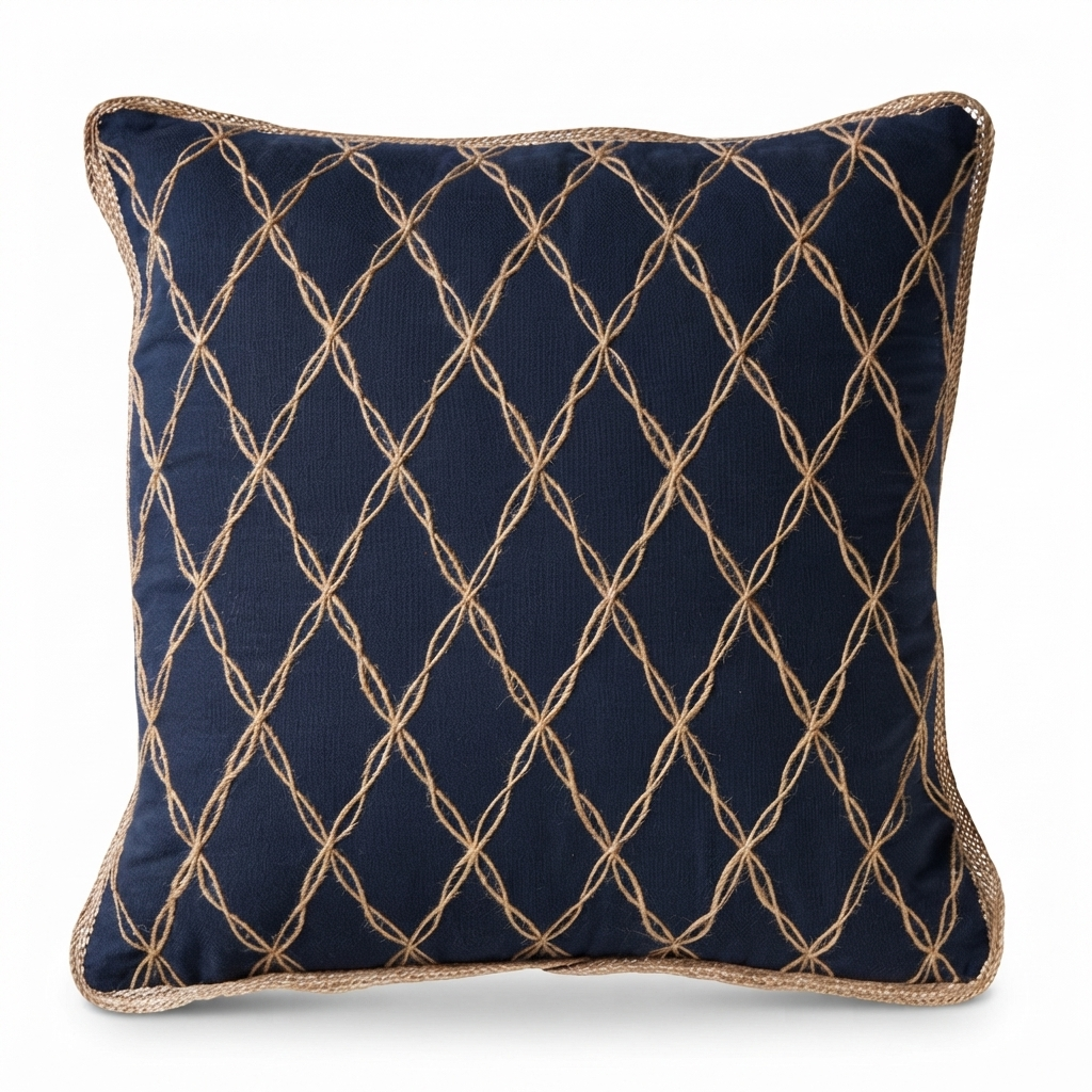 Newport Lattice - Indoor Cushion (50 x 50) — studio view