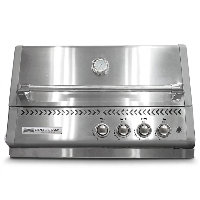 Crossray Xplor 4 Burner Stainless Steel In-Built Barbecue TCX4FL — studio view