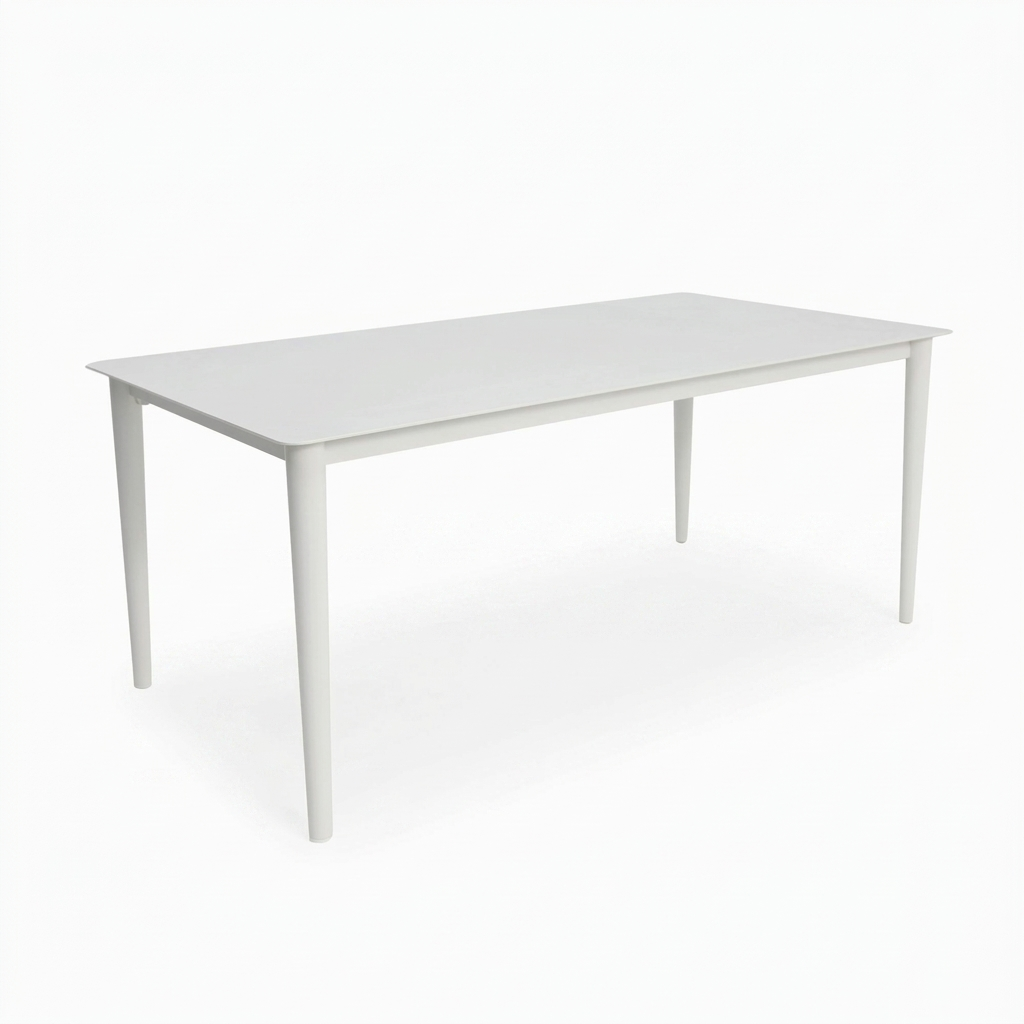 Java 170cm Dining Table - White — studio view