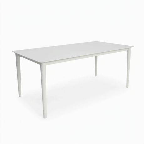 Java 170cm Dining Table - White — studio view