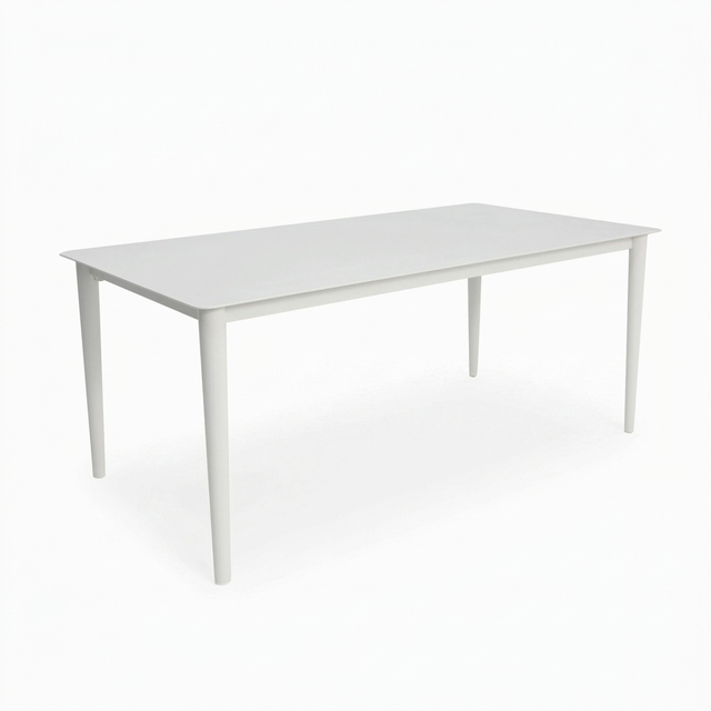 Java 170cm Dining Table - White — studio view