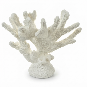 Anenome Coral Resin Sculpture White — studio view