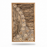 Teak Wall Art - Rumah — studio view