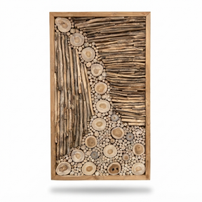 Teak Wall Art - Rumah — studio view
