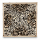 Teak Wall Art Square - Tanaman — studio view