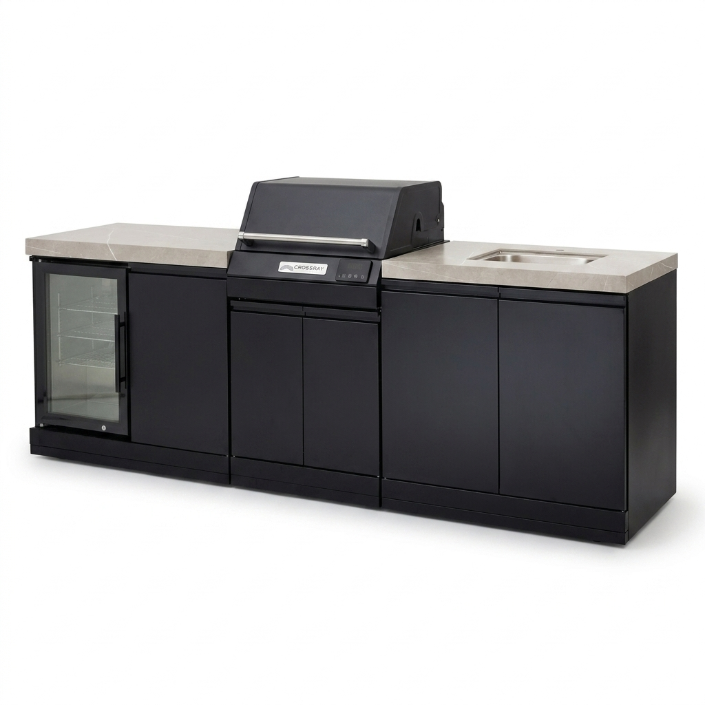 Crossray eXtreme Electric BBQ Outdoor Kitchen TCEK-16 — studio view