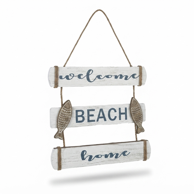 Welcome Beach Wall Art — studio view