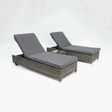 Amani 3pc Sunlounge Setting - Grey Storm — studio view
