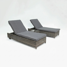 Amani 3pc Sunlounge Setting - Grey Storm — studio view