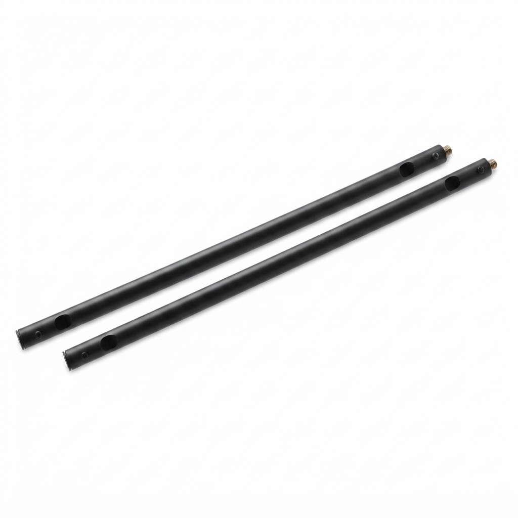 2pc Extension Mount Poles 600mm - Black — studio view