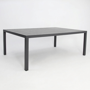 Queensville 11pc Table - Gunmetal — studio view