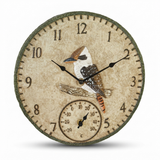 Kookaburra Outdoor Clock — studio view
