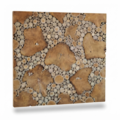 Teak Wall Art Square - Dreamland — studio view