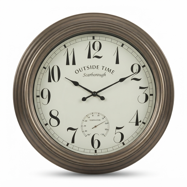 Outdoor Water Resistant Clock - Scarborough 58cm — studio view