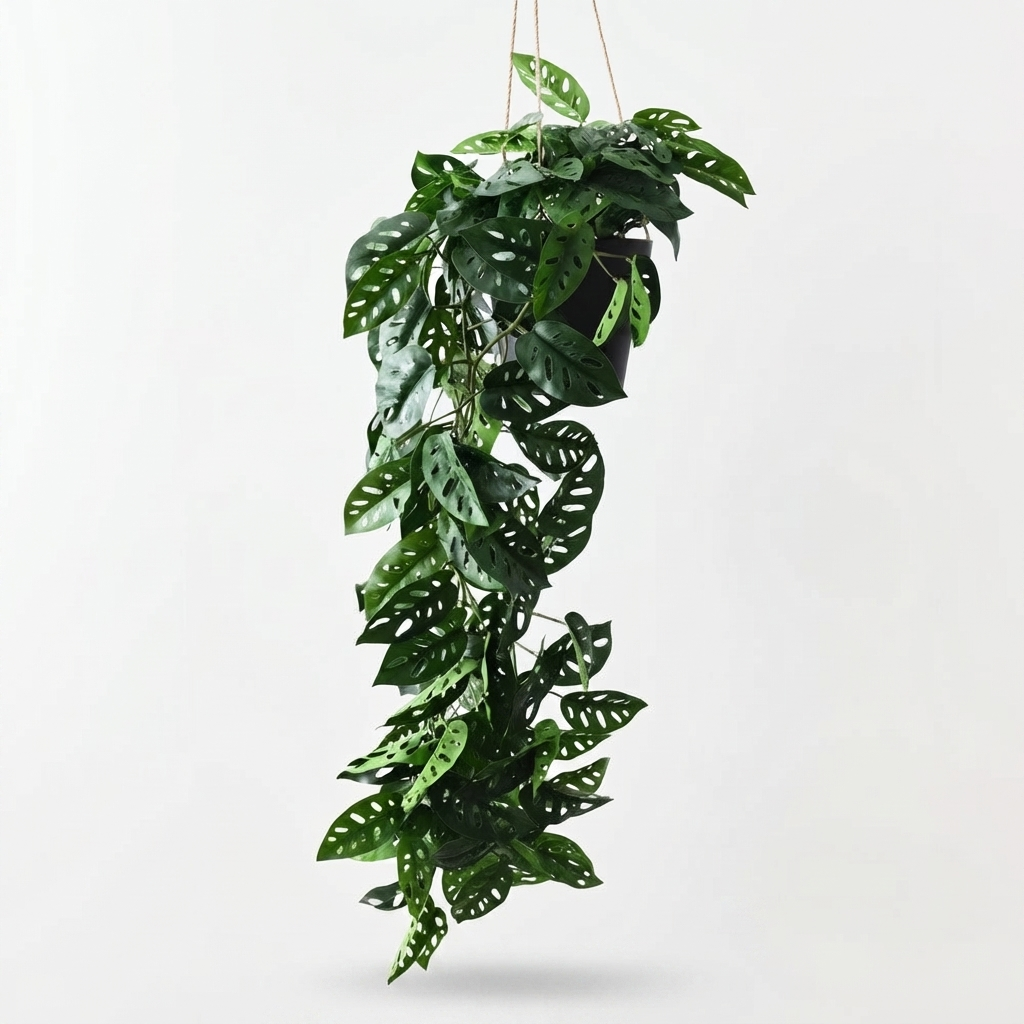 Monstera Adansonii Hanging Plant — studio view