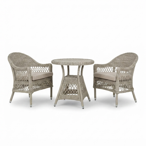 Cronulla Wicker Patio Set — studio view