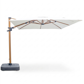 Billy Fresh 3m Roma Canteliever Umbrella with Base — studio view
