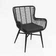 Astrid Dining Chair - Black — studio view