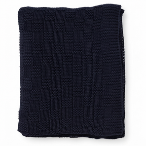 Throw - Oxford Navy (130 x 170cm) — studio view