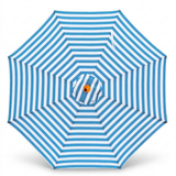 Replacement Canopy for 3m Aluminium Umbrella - Blue and White Stripe — studio view