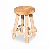 Bali Teak Stool — studio view