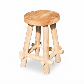 Bali Teak Stool — studio view