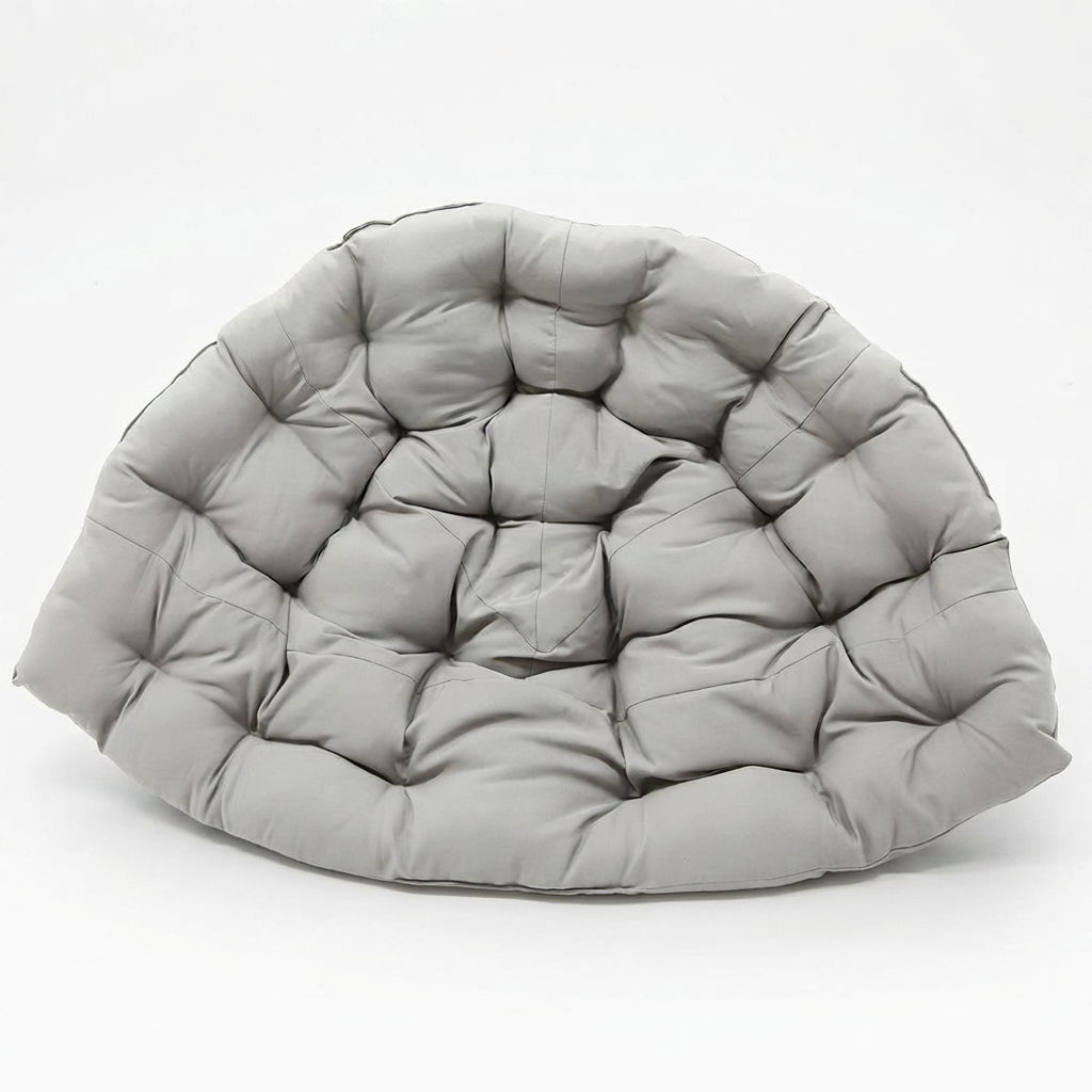 Kakadu Cushion Grey — studio view
