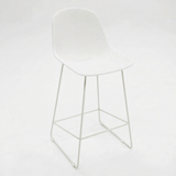 Palma Bar Stool - White — studio view