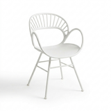 Fantail Dining Chair - White — studio view