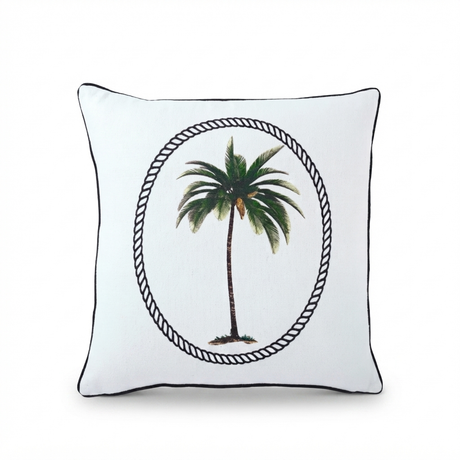 Bahama Palm Royale - Indoor Cushion (50 x 50) — studio view