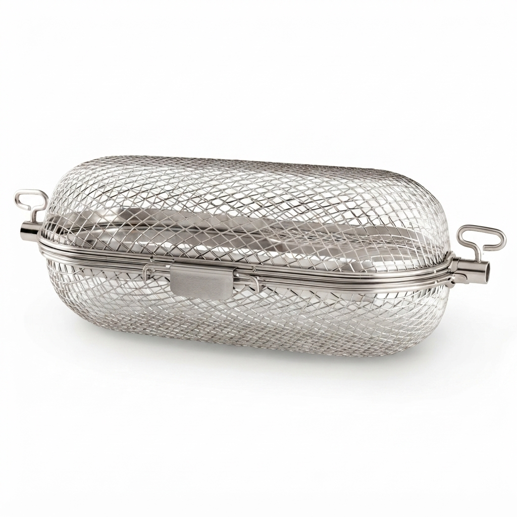 Pro Rotisserie Basket — studio view