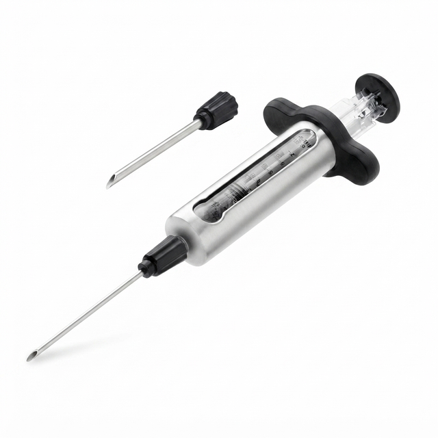 Stainless Steel Marinate Injector — studio view