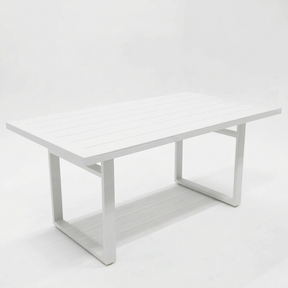 Dallas 150cm Lounge Dining Table - White — studio view
