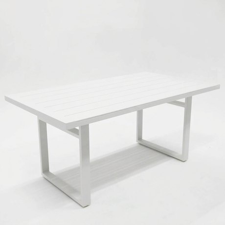 Dallas 150cm Lounge Dining Table - White — studio view