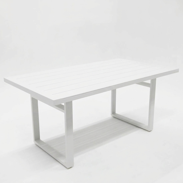 Dallas 150cm Lounge Dining Table - White — studio view