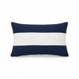 Linen  Stripe Navy - Indoor Cushion (30 x 50) — studio view