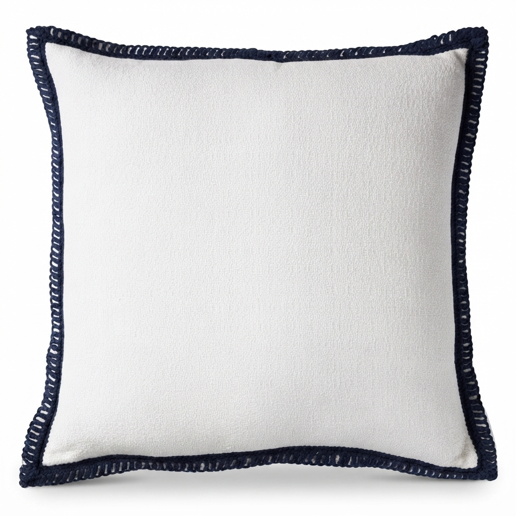 Santorini Blanc - Indoor Cushion (50 x 50) — studio view