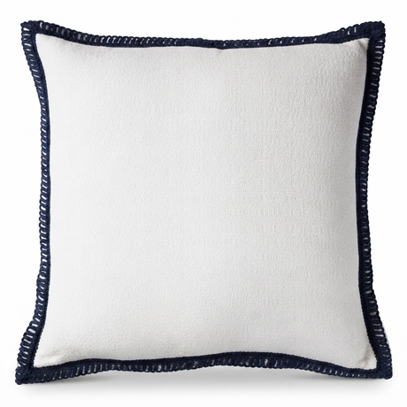 Santorini Blanc - Indoor Cushion (50 x 50) — studio view