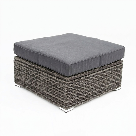 Amani Large Storage Ottoman - Grey Storm — studio view