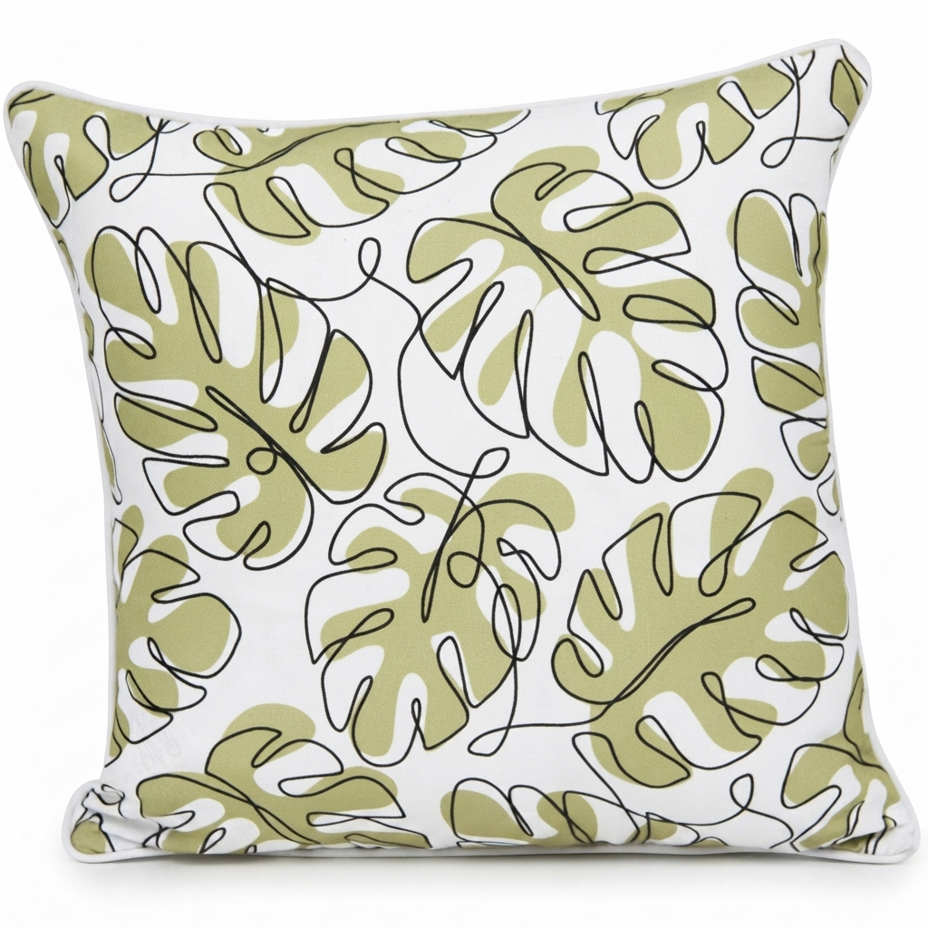 Palm Island 45x45 Outdoor Cushion — studio view