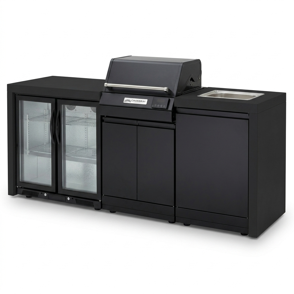 Crossray eXtreme Electric BBQ Outdoor Kitchen TCEK-12 — studio view